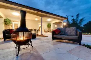 warm your outdoor living space