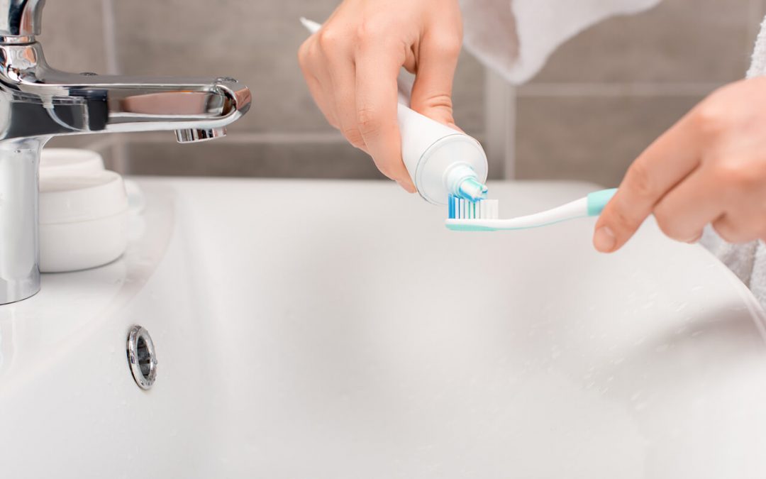 save water at home by turning off the tap when you brush your teeth